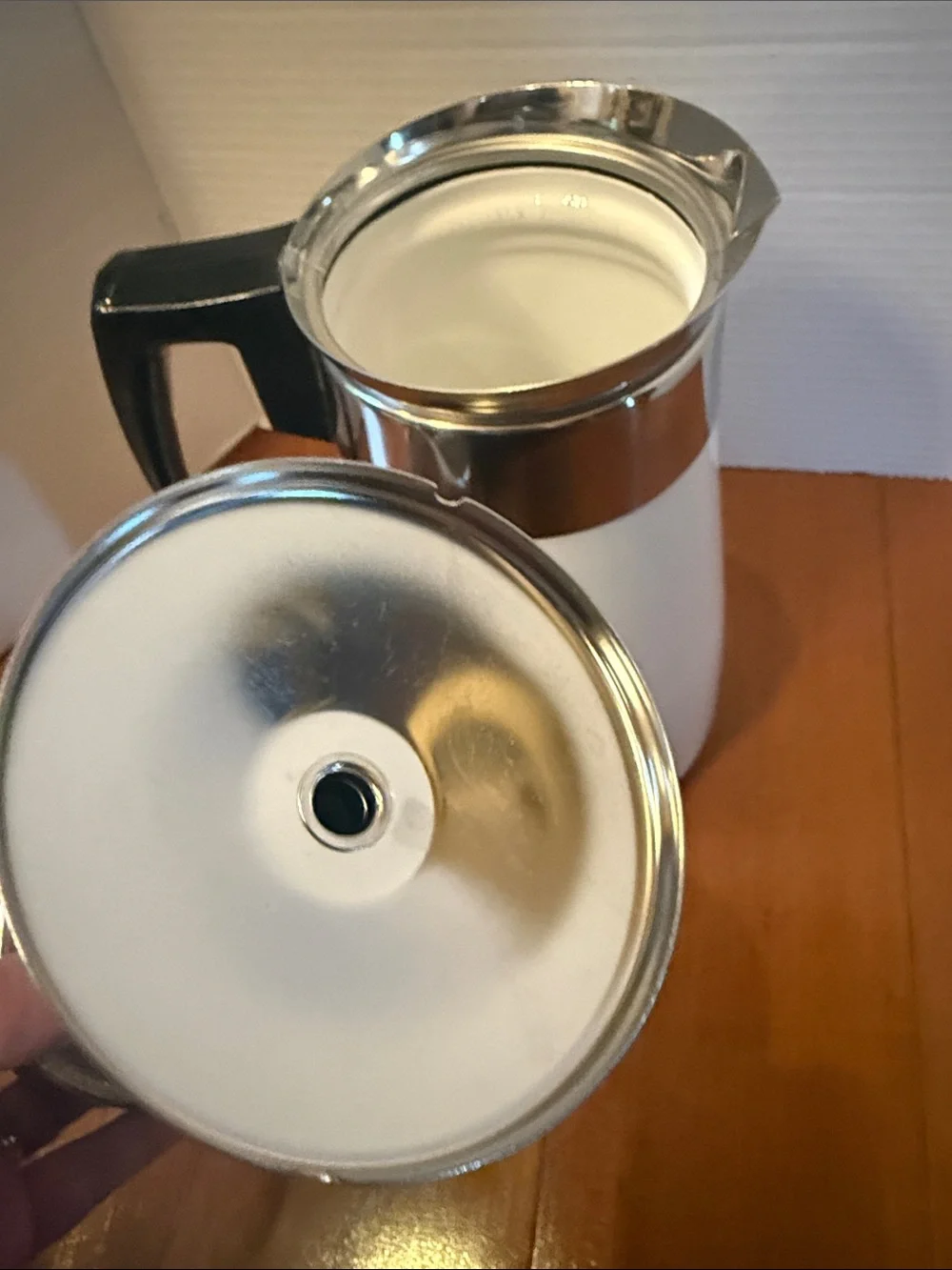 Vtg CorningWare Blue Cornflower 9 Cup Stovetop Percolator COMPLETE clean MCM